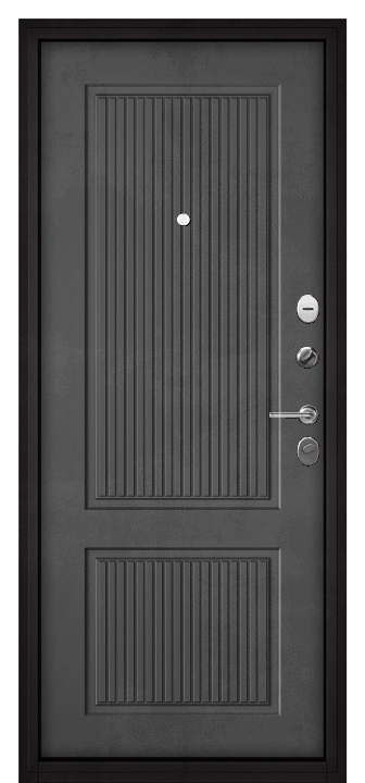 Входная дверь Trust Mass 130 198 Бетон темный TM-130-BLMA-198-BTDR