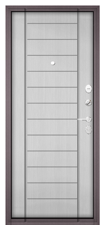 Входная дверь Trust Eco 161 137 Белый ларче TE-161-KAST-137-WHLA