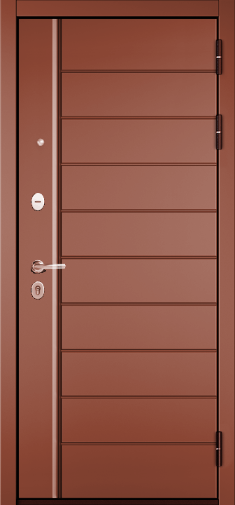 Входная дверь Trust Mass 136 130 Дуб коньяк TM-136-KAST-130-DBCG